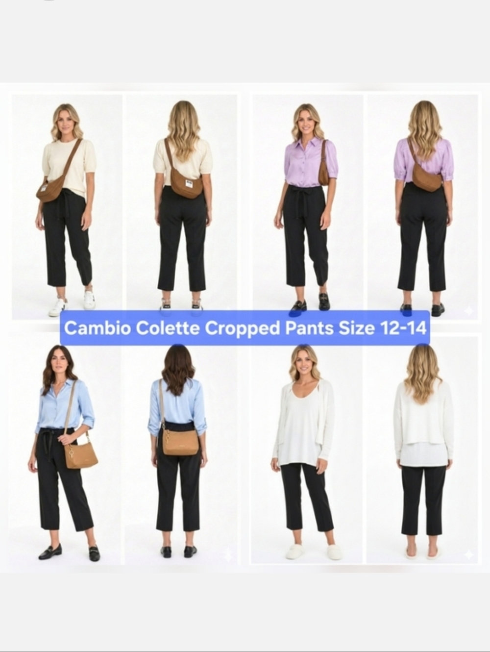 Cambio Colette Cropped Pants Size 12-14